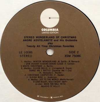 LP Andre Kostelanetz And His Orchestra: Wonderland Of Christmas