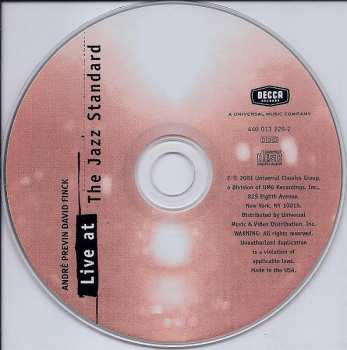 CD André Previn: Live At The Jazz Standard
