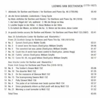 CD Ludwig van Beethoven: Irish & Scottish Songs, In Questa Tomba Oscura, Adelaide, An Die Ferne Geliebte