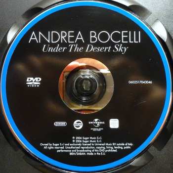DVD Andrea Bocelli: Under The Desert Sky