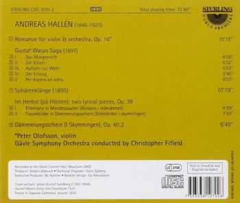 CD Andreas Hallén: Gustaf Wasas Saga. 