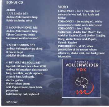 2CD Andreas Vollenweider: Cosmopoly
