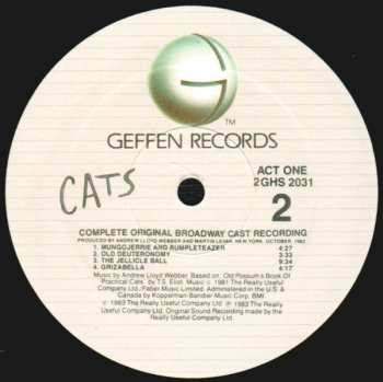 2LP Andrew Lloyd Webber: Cats (Complete Original Broadway Cast Recording)