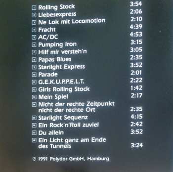 CD Andrew Lloyd Webber: Starlight Express - Die Höhepunkte Der Deutschen Aufführung Mit Dem Bochumer Ensemble