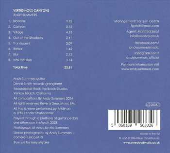 CD Andy Summers: Vertiginous Canyons