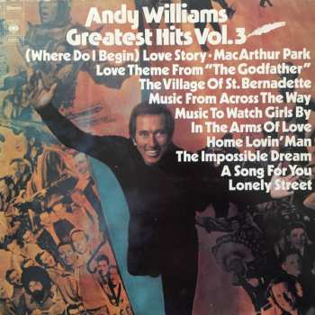 LP Andy Williams: Greatest Hits Vol. 3