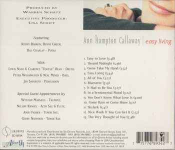 CD Ann Hampton Callaway: Easy Living