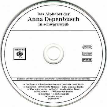 CD Anna Depenbusch: Das Alphabet Der Anna Depenbusch In Schwarz-Weiß