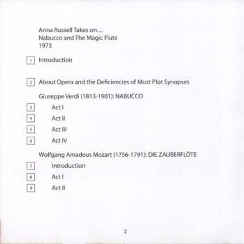 CD Anna Russell: Anna Russell Takes On Nabucco & The Magic Flute