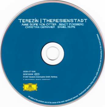 CD Anne Sofie Von Otter: Terezín / Theresienstadt