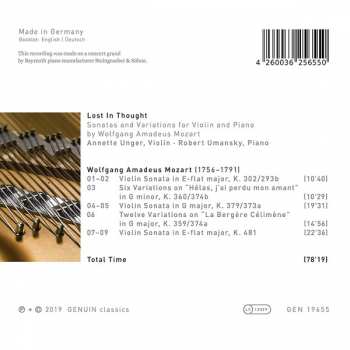 CD Annette Unger: Lost In Thought