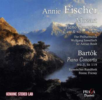CD Annie Fischer: Mozart pianos concertos #21 & #23 Bartok piano concerto #3