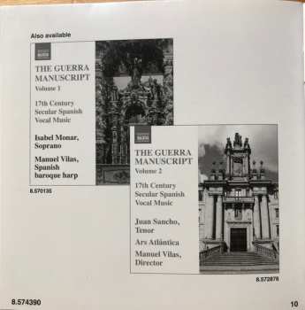 CD Manuel Vilas: The Guerra Manuscript, Volume 6: 17th Century Secular Spanish Vocal Music