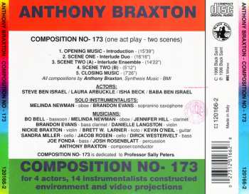 CD Anthony Braxton: Composition No- 173 For 4 Actors, 14 Instrumentalists Constructed Environment And Video Projections 