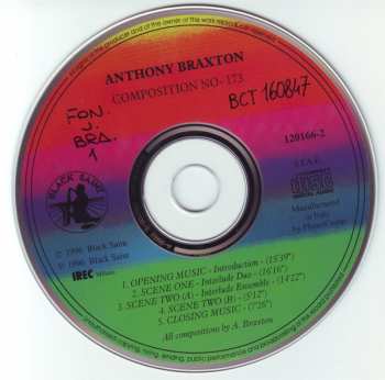 CD Anthony Braxton: Composition No- 173 For 4 Actors, 14 Instrumentalists Constructed Environment And Video Projections 