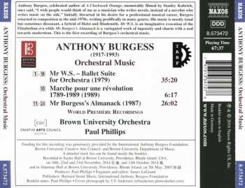 CD Anthony Burgess: Orchestral Music