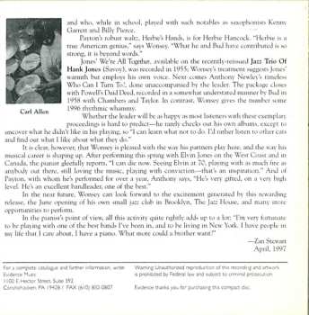 CD Anthony Wonsey Trio: Another Perspective