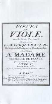 2CD Antoine Forqueray: Pièces de Viole