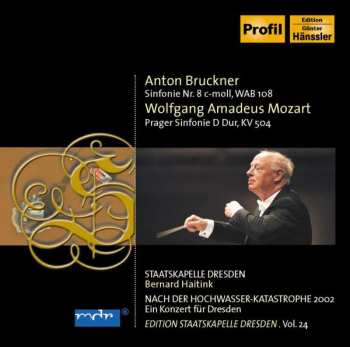 2CD Wolfgang Amadeus Mozart: Nach Der Hochwasser-Katastrophe 2002 - Ein Konzert Für Dresden: Sinfonie Nr. 8 C-Moll, WAB 108 - Prager Sinfonie D Dur, KV 504