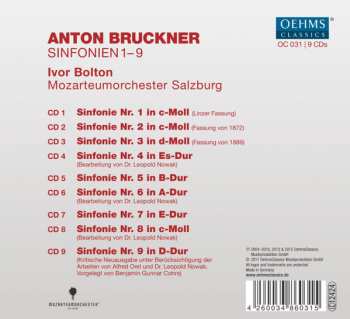 9CD/Box Set Anton Bruckner: Sinfonien 1-9