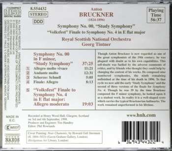 CD Anton Bruckner: Symphony No. 00, "Study Symphony" / "Volkfest" (1878) Finale To Symphony No. 4