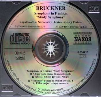 CD Anton Bruckner: Symphony No. 00, "Study Symphony" / "Volkfest" (1878) Finale To Symphony No. 4