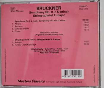 CD Anton Bruckner: Symphony No.0 in D Minor/ String-quintet in F Major