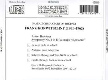 CD The Czech Philharmonic Orchestra: Symphony No. 4 In E Flat Major "Romantic"