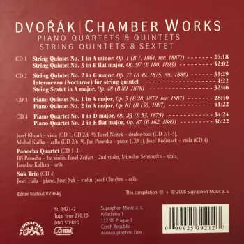 4CD/Box Set Antonín Dvořák: Chamber Works - Piano Quartets & Quintets - String Quintets & Sextet