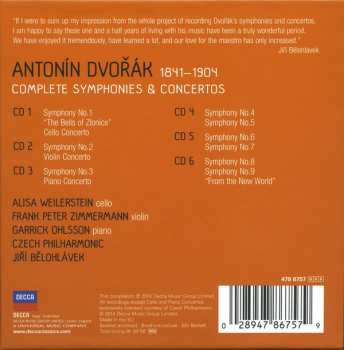 6CD/Box Set Antonín Dvořák: Complete Symphonies & Concertos