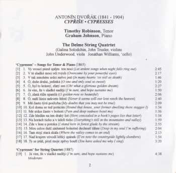 CD Antonín Dvořák: Cypresses