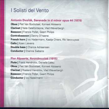 CD Antonín Dvořák: Serenades For Winds