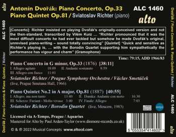 CD Antonín Dvořák: Piano Concerto / Piano Quintet Op.81