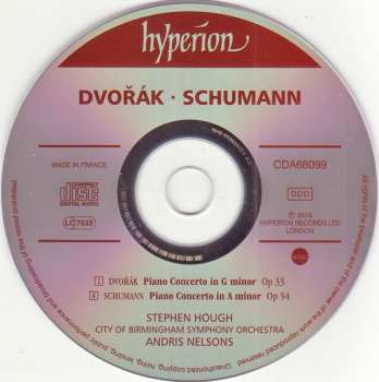 CD Antonín Dvořák: Piano Concertos