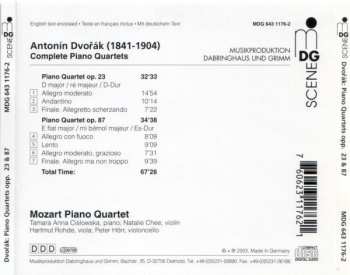 CD Antonín Dvořák: Piano Quartets Opp. 23 & 87