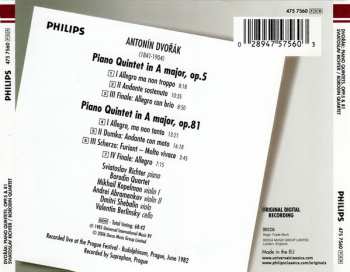 CD Antonín Dvořák: Piano Quintets In A, Op.5 & Op.81