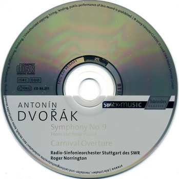 CD Antonín Dvořák: Symphony No. 9 From The New World / Carnival Overture