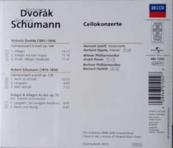 CD Antonín Dvořák: Dvořák Schumann - Cellokonzerte