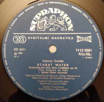 2LP/Box Set Antonín Dvořák: Stabat Mater