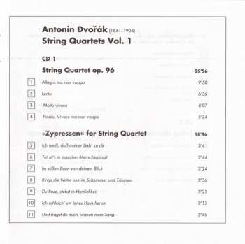2CD Antonín Dvořák: String Quartets Vol. 1