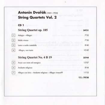 2CD Antonín Dvořák: String Quartets Vol. 2