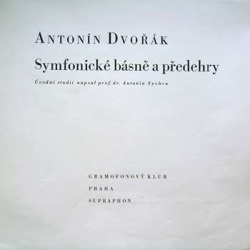 3LP Antonín Dvořák: Symfonické Básně A Předehry