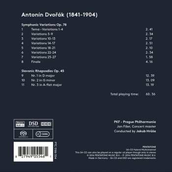 SACD Antonín Dvořák: Symphonic Variations; Slavonic Rhapsodies