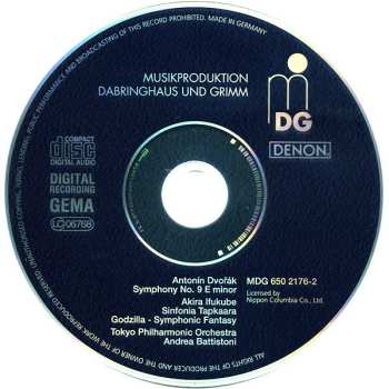 CD Antonín Dvořák: Symphony No. 9 »From The New World« / Sinfonia Tapkaara / Godzilla (Symphonic Fantasy)