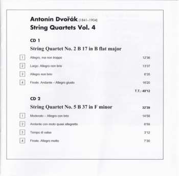 2CD Antonín Dvořák: String Quartets Vol. 4