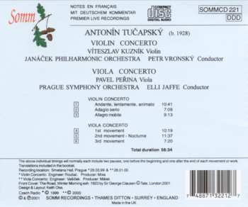 CD Antonín Tučapský: Violin & Viola Concertos