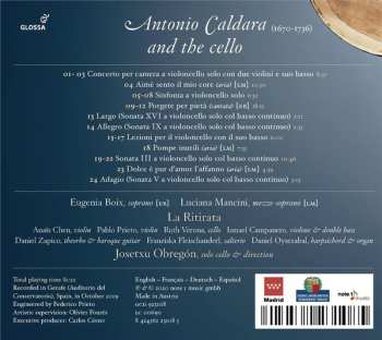 CD Antonio Caldara: Antonio Caldara And The Cello