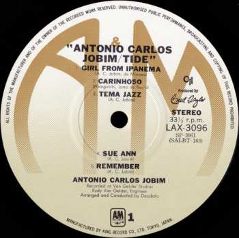 LP Antonio Carlos Jobim: Tide
