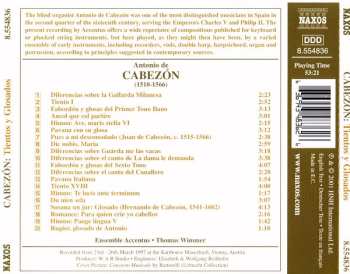 CD Ensemble Accentus: Tientos Y Glosados