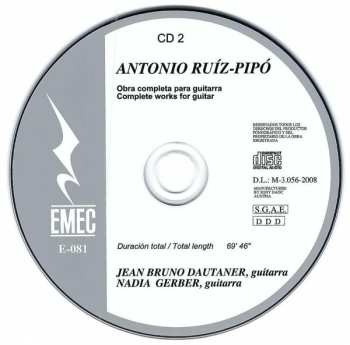 2CD Antonio Ruiz Pipó: Obra Completa Para Guitarra = Complete Works For Guitar